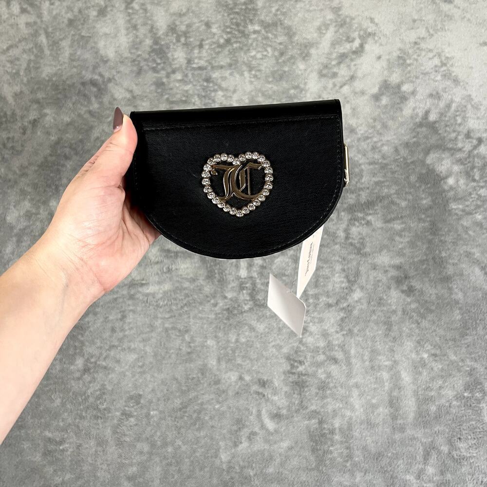 Juicy Couture Y2K Black Bling‎ Belt Bag Fanny Pack Festival NWT
